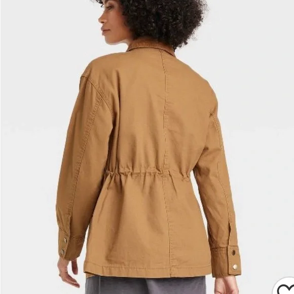 Women's Brown Lined Utility Anorak Jacket with 4 pockets - Universal Thread - Picture 13 of 13